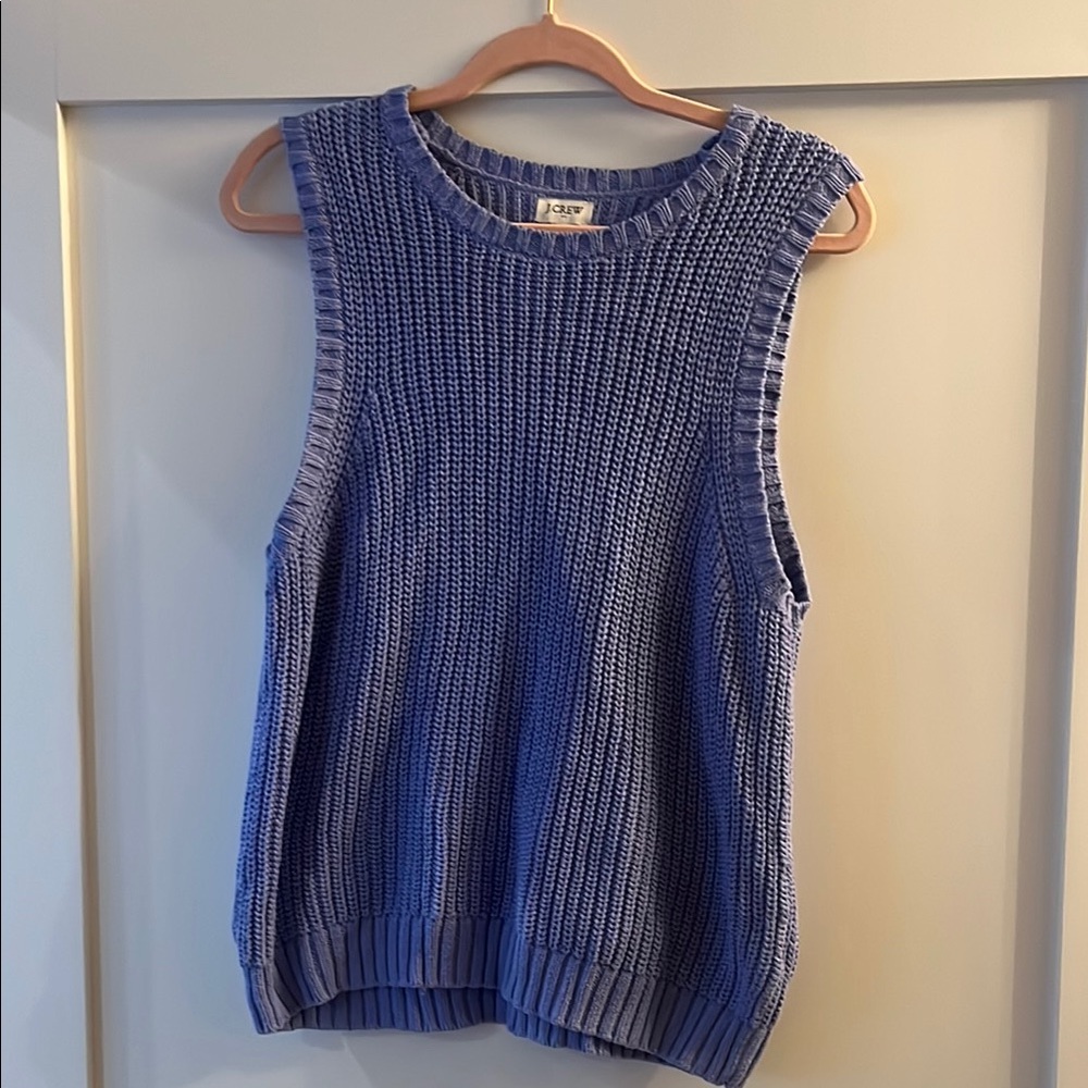 J. Crew Blue Knit Tank Top